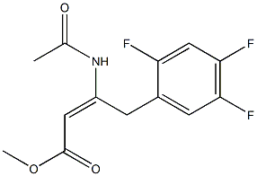 (Z)-methyl 3-acetamido-4-(2,4,5-trifluorophenyl)but-2-enoate