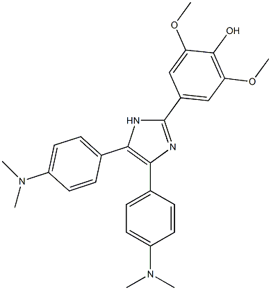 4,5-bis(4-dimethylaminophenyl)-2-(3,5-dimethoxy-4-hydroxyphenyl)imidazole