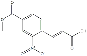 (E)-3-(4-(methoxycarbonyl)-2-nitrophenyl)acrylic acid